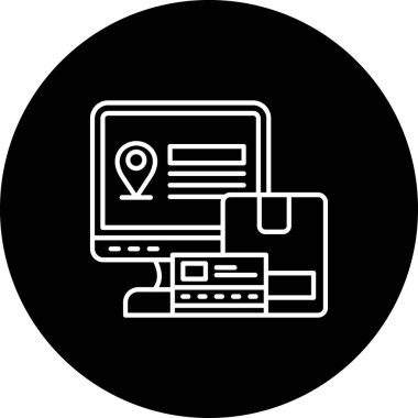 konum simgesi vektör illüstrasyonu