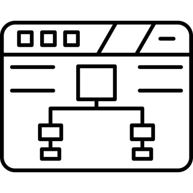 Web tasarım vektörü simgesi