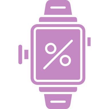 akıllı saat simgesi, basit vektör illüstrasyonu