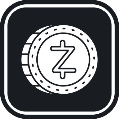 Bozuk para simgesinin vektör illüstrasyonu