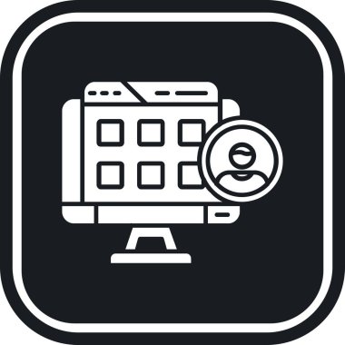 seo modern simgesinin vektör illüstrasyonu