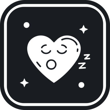 modada izole edilmiş arka planda uyuyan simge