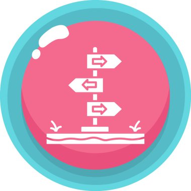 Modern b 'nin vektör illüstrasyonu yol işareti simgesinden yoksun