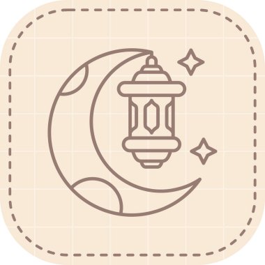 ramadan kareem simge vektör illüstrasyonu