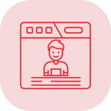 video oynatıcı simgesi, vektör illüstrasyonu