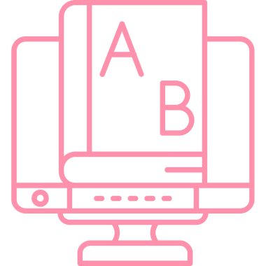 Monitör. Web simgesi basit illüstrasyon