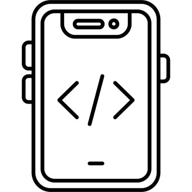 cep telefonu ikonu vektör illüstrasyonu