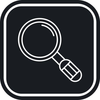 Büyüteç simgesini vektör çizim