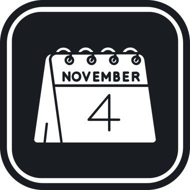 Takvim simgesi, vektör çizimi