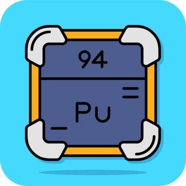 Kimyasal simge, vektör çizimi