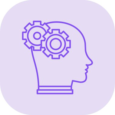 beyin ikonu vektör illüstrasyonu