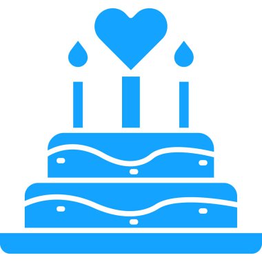 Pasta doğum günü ikonu