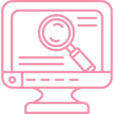 Ara. Web simgesi basit illüstrasyon