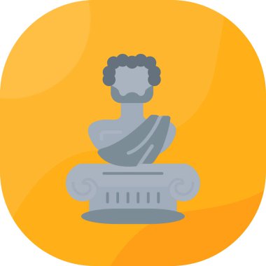 Yunan sütununun bir heykelinin vektör illüstrasyonu