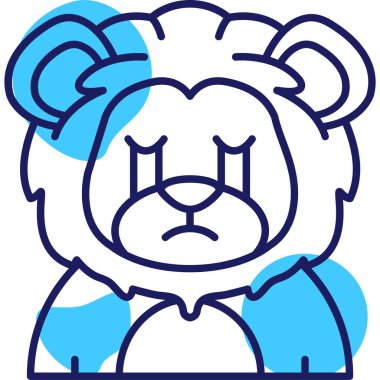 hayvan ayı ikonu - taslak biçiminde