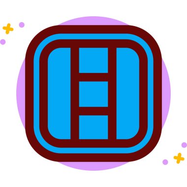 Hastane. Web simgesi basit illüstrasyon