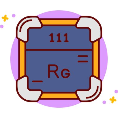 İsrail devletinin periyodik tablosu için bir harfin modern bir simgesinin vektör çizimi