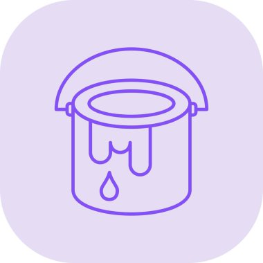 Kova. Web simgesi basit illüstrasyon