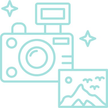 Kamera simgesi. Basit resimleme