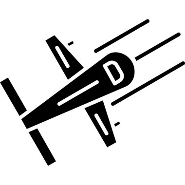 uçak uçuşu simgesi taslak biçimi