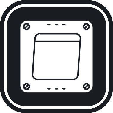 kutu simgesi, vektör illüstrasyonu