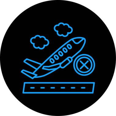 uçak ikonu vektör illüstrasyonu