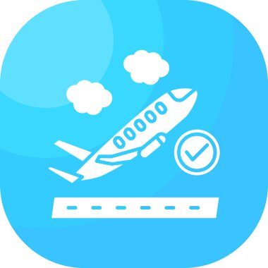 hava uçuş uçağı simgesi ana hat biçiminde