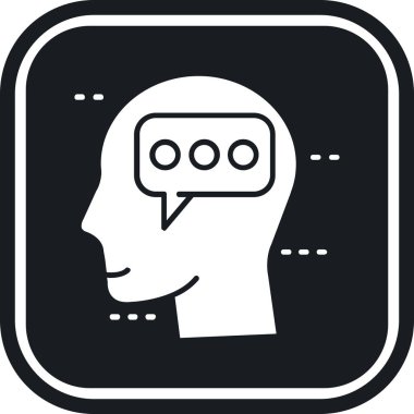 Beyin simgesi vektör trend basit biçimi