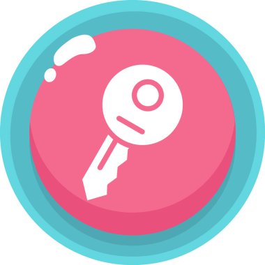 Anahtar. Web simgesi basit illüstrasyon