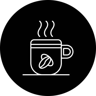 Bir kahve simgesinin vektör çizimi