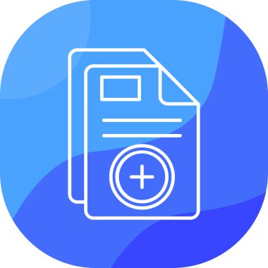 Belge simgesinin vektör illüstrasyonu