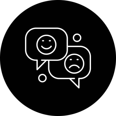 Sohbet simgesi vektör illüstrasyonu
