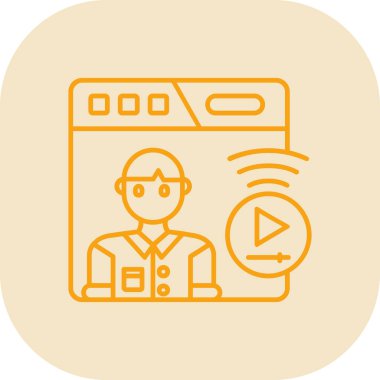 cctv simgesinin vektör illüstrasyonu