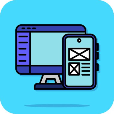 E- posta ileti simgesine sahip tablet