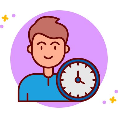 Zaman yönetimi kategorisinde zaman yönetimi renk simgesi