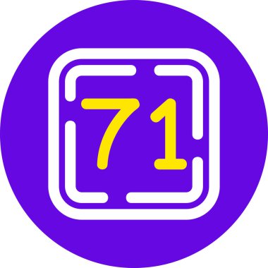 7 günlük simge işareti tasarımı