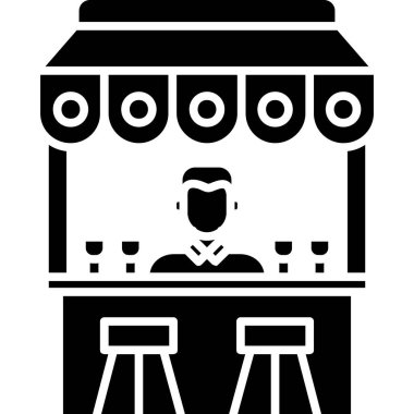 Kahve makinesi simgesi, basit illüstrasyon