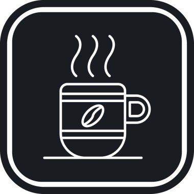 Kahve fincanı simgesi, taslak biçimi