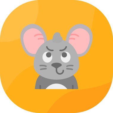 Düz biçimdeki hayvan fare simgesi