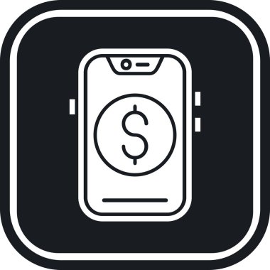 cep telefonu simgesi, basit siyah biçim izole