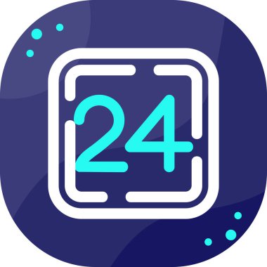 2 numaralı vektör simgesi modern illüstrasyon