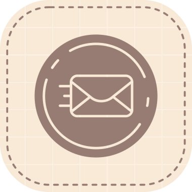 E- posta simgesinin vektör illüstrasyonu