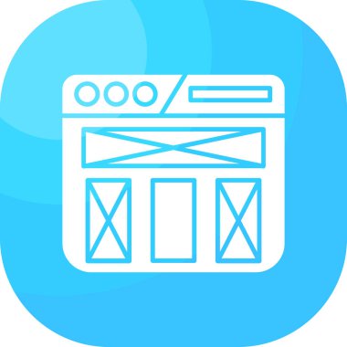 Mutfak simgesinin vektör çizimi