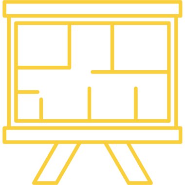 Reklam panosu. Web simgesi basit tasarım