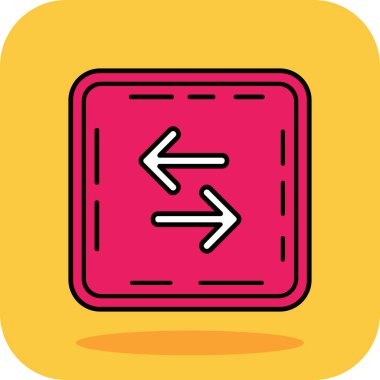 ok yönü simgesi doldurulmuş - taslak biçimi