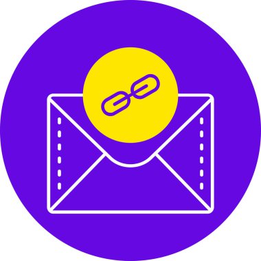 E-posta. Web simgesi basit illüstrasyon