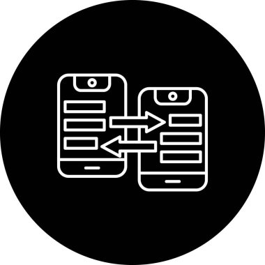 Moda biçimi izole edilmiş arkaplanda veri paylaşım simgesi