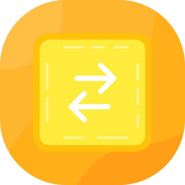 ok yönü simgesi ana hat biçiminde