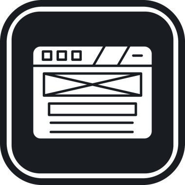 tarayıcı pencere simgesi, basit biçim