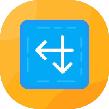 Yön ok ikonu vektör illüstrasyonu